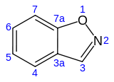 Skeletal formula with numbering convention