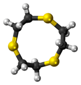 1,4,7-Trithiacyclononane molecule