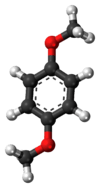 1,4-Dimethoxybenzene molecule