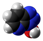 Space-filling model of the HOAt molecule