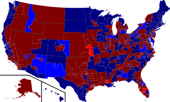 2008 House election results map