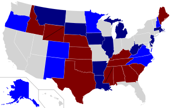 2008 Senate election results map