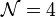 \mathcal{N}=4