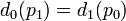 d_0(p_1) = d_1(p_0)