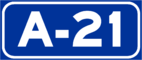 Autovía A-21 shield}}