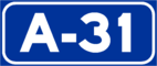 Autovía A-31 shield}}