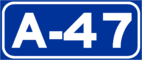 Autovía A-47 shield}}