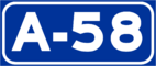 Autovía A-58 shield}}