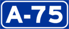 Autovía A-75 shield}}