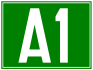 A1 motorway shield}}