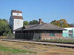 Illinois Central Combination Depot-Ackley