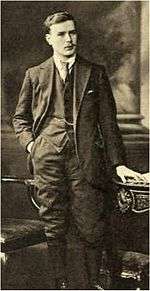 full length portrait of young man in 1920s clothes