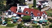 Aerial Photograph of the Main Hall at Capernwray Harbour Bible School