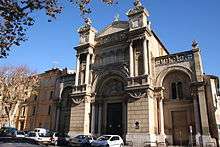 Église de la Madeleine (facade by Henri Révoil) in Aix-en-Provence