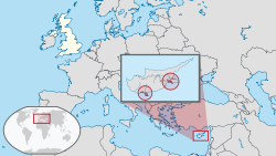 Map showing Akrotiri and Dhekelia in Europe