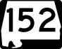 State Route 152 marker