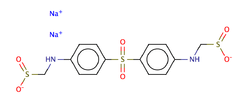 Skeletal formula of aldesulfone sodium