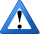 Blue alert icon.