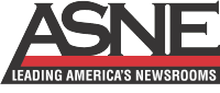 "ASNE" in a Serif font with the text "LEADING AMERICA'S NEWSROOMS" underneath