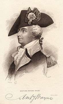 Engraving of Anthony Wayne