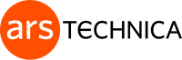 The word "Ars" is displayed in white lowercase letters centered within an orange circle; immediately to the right of the circle is the word "Technica" in black uppercase letters.