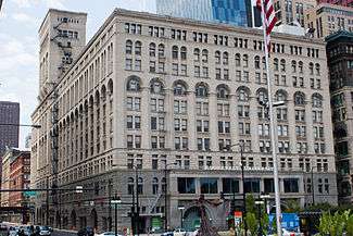 The Auditorium Building viewed from across Michigan Ave.