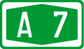 A7 motorway shield