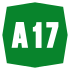 A17 Motorway shield}}