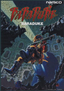 Arcade flyer of Baraduke.