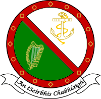 The Irish naval emblem