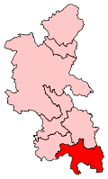 A medium constituency, located in the far south of the county.