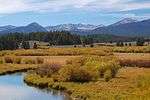 A photo of a stream and mountains in Beaverhead-Deerlodge National Forest.