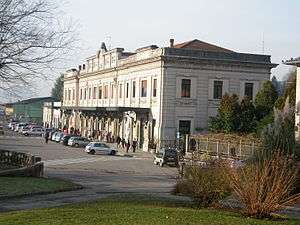 View of the passenger building.