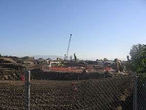 Station under construction, 14 September 2012