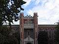 The original entrance to Bizzell Memorial Library