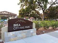 Brea City Hall and Park