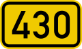 Slovenian route 430 shield