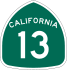 State Route 13 marker