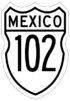 Federal Highway 102 shield