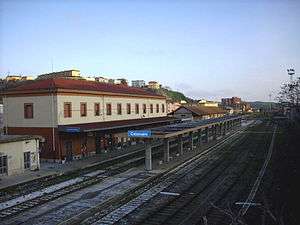 View of the station platforms