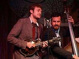 Chris Thile on mandolin with the Punch Brothers