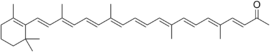 Skeletal formula of citranaxanthin