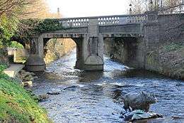 Classon's Bridge seen from upstream on the left bank