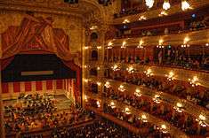 View of the theatre's stage