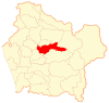 Location in the Araucanía Region