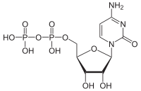 Skeletal formula of cytidine diphosphate