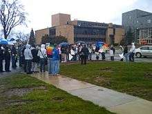 Group preparing to block protestors