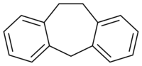 Skeletal formula of dibenzocycloheptene