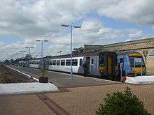 Image trains at railway station