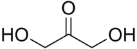 Skeletal formula of dihydroxyacetone